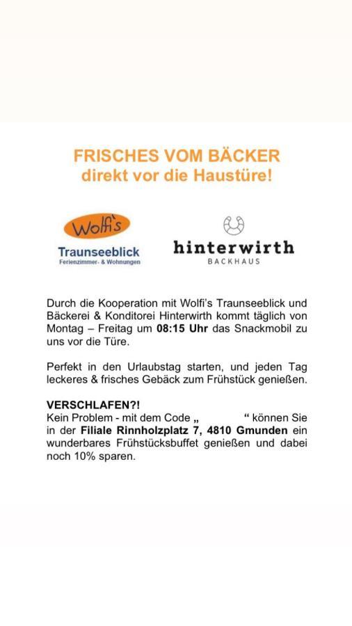 Wolfis Traunseeblick - Mit Kostenlosem Parkplatz Direkt An Der Unterkunft Gmunden Luaran gambar